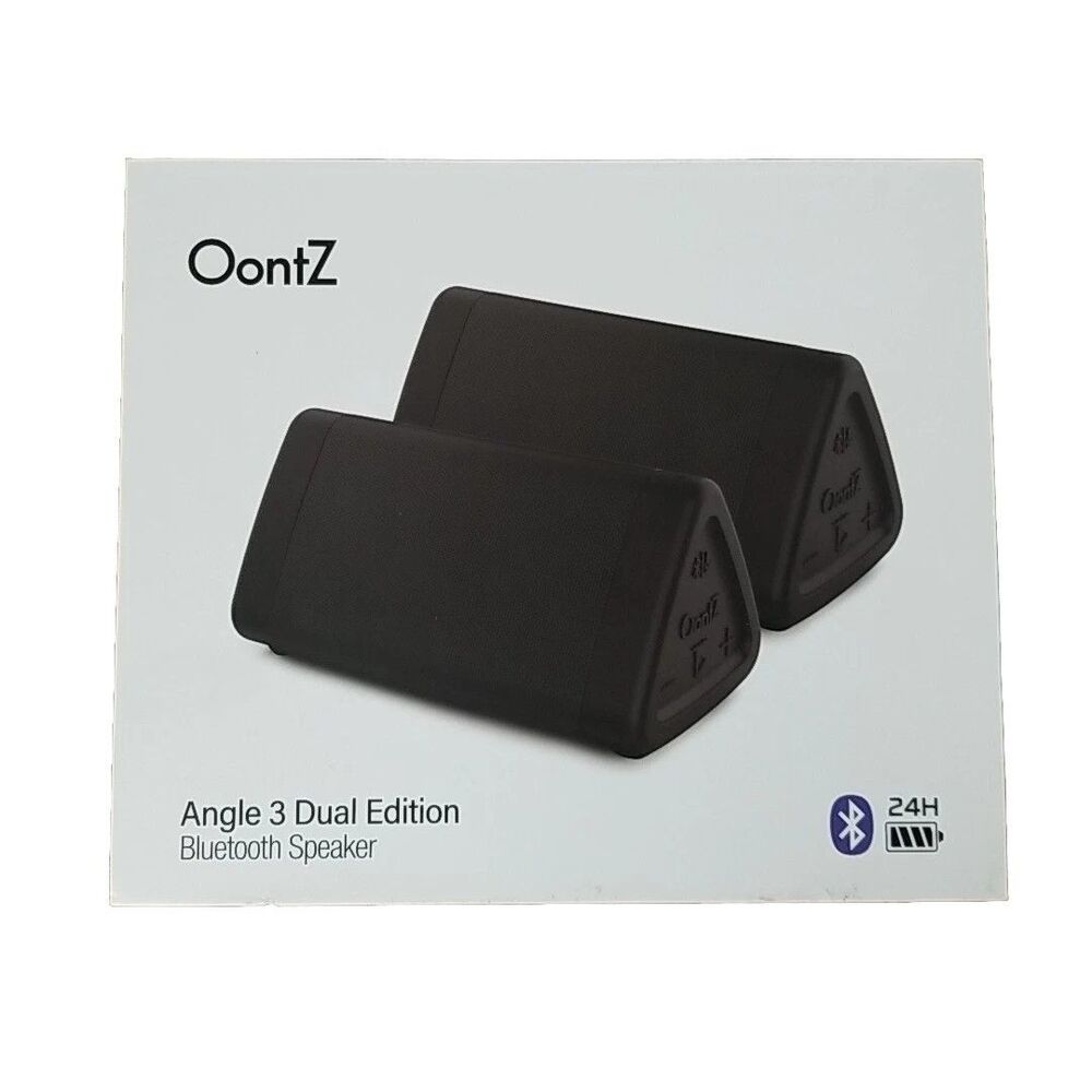 OontZ Angle 3 Dual Edition 4th Gen Bluetooth Speakers 2-Pack Waterproof 24H Bat